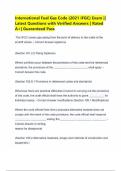 International Fuel Gas Code &lpar;2021 IFGC&rpar; Exam &vert;&vert; Latest Questions with Verified Answers &vert; Rated A&plus;&vert; Guaranteed Pass