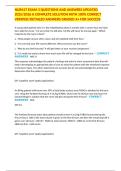NUR417 EXAM 3 QUESTIONS AND ANSWERS UPDATED 2025&sol;2026 A COMPLETE SOLUTION WITH 100&percnt; CORRECT VERIFIED&sol;DETAILED ANSWERS GRADED A&plus; FOR SUCCESS