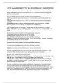 HESI MANAGEMENT OF CARE MODULE 5 QUESTIONS