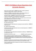 HPHY 212 Midterm Exam Questions And Accurate Answers 