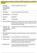 C426 Healthcare Values and Ethics ACTUAL Questions and CORRECT  Answers 