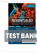 TEST BANK FOR McCance & Huether’s Pathophysiology, 9th Edition by Julia Rogers ISBN: 9780323789875 ALL CHAPTERS COVERED COMPLETE GUIDE 100 % VERIFIED A+ GRADE ASSURED !!!!NEW LATEST UPDATE!!!!GUARANTEED PASSING!!!!SUCCESS!!!!