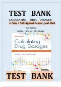 Calculating Drug Dosages&colon; A Patient-Safe Approach to Nursing and Math &ndash; Test Bank &lpar;2nd Edition&comma; Sandra Luz Martinez de Castillo & Maryanne Werner&comma; Chapters 1&ndash;22&rpar; &ndash; Complete Exam Material