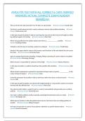 AMCA PTA TEST WITH ALL CORRECT & 100&percnt; VERIFIED ANSWERS&vert;ACTUAL COMPLETE EXAM&vert;ALREADY GRADED A&plus;