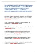GA LIFE INSURANCE NEWEST EXAM 2025 WITH MULTIPLE CHOICE OF QUESTIONS AND DETAILED SOLVED SOLUTIONS ALREADY GRADED A&plus; AND 100&percnt; GUARANTEE PASS &lpar;JUST RELEASED&excl;&excl;&excl;&excl;&excl;&excl;&rpar;