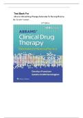 Test Bank - Abrams&rsquo; Clinical Drug Therapy&colon; Rationales for Nursing Practice&comma; 13th Edition &lpar;Frandsen&comma; 2024&rpar;Newest Edition