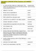 CNS Midterm UPDATED ACTUAL Questions and CORRECT  Answers