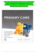 TEST BANK FOR Buttaro&colon; Primary Care&colon; A Collaborative Practice&sol;  Interprofessional Collaborative Practice 7TH EDITION&period; All Chapters 1-  228 Questions And Answers in 260 Pages&period; All Answers Are Correct&period;