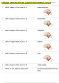 CNS exam UPDATED ACTUAL Questions and CORRECT Answers 