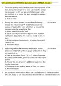VITA Certification UPDATED Questions and CORRECT Answers
