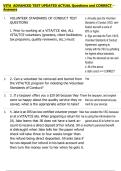 VITA  ADVANCED TEST UPDATED ACTUAL Questions and CORRECT  Answers
