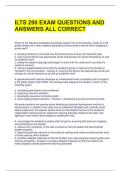 ILTS 290 EXAM QUESTIONS AND ANSWERS ALL CORRECT 