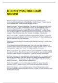 ILTS 290 PRACTICE EXAM SOLVED 