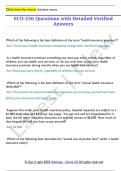 ECO-336 Questions with Detailed Verified  Answers