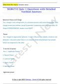NGR6733 Quiz 1 Questions with Detailed  Verified Answers 