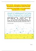 Information Technology Project Management &ndash; Test Bank &lpar;Kathy Schwalbe&comma; 9th Edition&rpar; &vert; Complete Verified Q&As &lpar;Chapters 1&ndash;13&rpar;