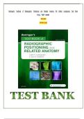 Bontrager&rsquo;s Textbook of Radiographic Positioning and Related Anatomy &lpar;9th Edition&comma; John Lampignano & Leslie Kendrick&rpar; Complete Test Bank with Questions and Answers