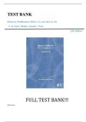 Behavior Modification&colon; What It Is and How To Do It &lpar;12th Edition&comma; Garry Martin & Joseph J&period; Pear&rpar; Complete Test Bank with Verified Questions and Answers
