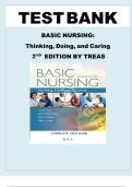 Basic Nursing&colon; Thinking&comma; Doing&comma; and Caring &lpar;2nd Edition&comma; Leslie S&period; Treas&rpar; Complete Test Bank with Questions and Answers