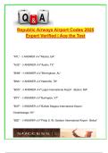 Republic Airways Airport Codes 2025&sol;2026 &vert; 140&plus; Verified IATA City Pairs with U&period;S&period; & International Destinations &vert; Domestic&comma; Caribbean & Latin American Routes