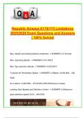 Republic Airways E170&sol;175 Limitations &vert; 2025&sol;2026 Exam Guide with 90&plus; Verified Q&A &vert; Aircraft Speeds&comma; Flap Settings&comma; Anti-Ice Ops&comma; APU Limits&comma; Icing Conditions