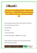 ROCKWELL REAL ESTATE  EXAM COMPLETE PACKAGE DEAL