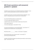 MCI Exam questions well answered graded A&plus; updated