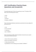AST Certification Practice Exam Questions and Answers