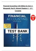 Financial Accounting&comma; 11th Edition &ndash; Jerry J&period; Weygandt & Paul D&period; Kimmel &vert; Complete Solution Manual Chapters 1&ndash;13 &vert; Verified Newest Version