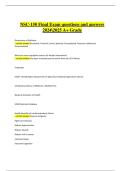 NSC-150 Final Exam Study Guide &ndash; Questions & Answers  Latest Update 2024&sol;2025 &vert; Verified &vert; Definitive Solutions &vert; A&plus; Grade
