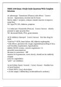 NRSG 2350 Exam 3 Study Guide Questions With Complete Solutions