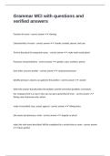 Grammar MCI with questions and verified answers