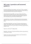 MCI exam 1 questions well answered graded A&plus;