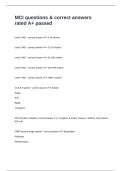 MCI questions & correct answers rated A&plus; passed