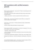 MCI questions with verified answers passed