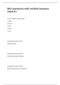 MCI questions with verified answers rated A&plus;