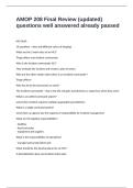 AMOP 208 Final Review &lpar;updated&rpar; questions well answered already passed