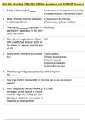 ALU 301 &lpar;2nd Set&rpar; UPDATED ACTUAL Questions and CORRECT Answers