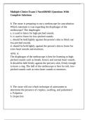 Multiple Choice Exam 1 Nurs600&sol;601 Questions With Complete Solutions