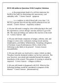 HCR 240 midterm Questions With Complete Solutions