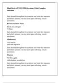 Final Review NURS 2350 Questions With Complete Solutions