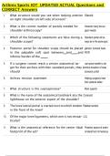 Arthrex   Bundled Exam Questions WITH  CORRECT Answers