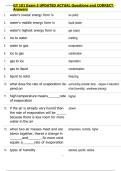 GY 101 Exam 3 UPDATED ACTUAL Questions and CORRECT  Answers 