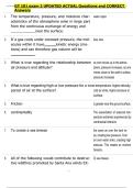 GY 101 exam 2 UPDATED ACTUAL Questions and CORRECT  Answers