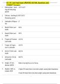 GY 101  Bundled Exam Questions WITH  CORRECT Answers