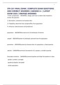 STA 261 FINAL EXAM &vert; COMPLETE EXAM QUESTIONS AND CORRECT ANSWERS &vert; GRADED A&plus; &vert; LATEST EXAM 2025 &vert; VERIFIED ANSWERS