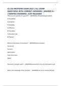 CS 326 MIDTERM EXAM 2025 &vert; ALL EXAM QUESTIONS WITH CORRECT ANSWERS &vert; GRADED A&plus; &vert; VERIFIED ANSWERS &vert; JUST RELEASED