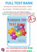 Test bank for E-Commerce 2023&colon; Business&comma; Technology&comma; and Society &ndash; 17th Edition by Kenneth C&period; Laudon & Carol Guercio Traver&period;&vert;&vert;Complete test guide&period;