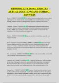 HTHRHSC 5370 Exam 1 UPDATED  ACTUAL QUESTIONS AND CORRECT  ANSWERS