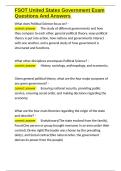 FSOT United States Government Exam Questions And Answers&period;docx